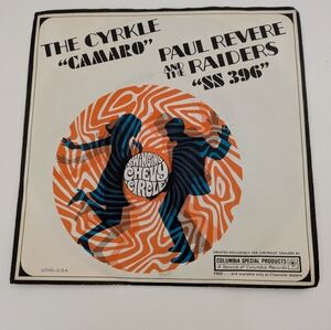 VTG 1966 Camaro Promo The Cyrkle and Paul Revere 45 Vinyl Record